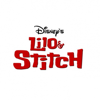 Logótipo Disney Lilo & Stitch em vermelho e preto