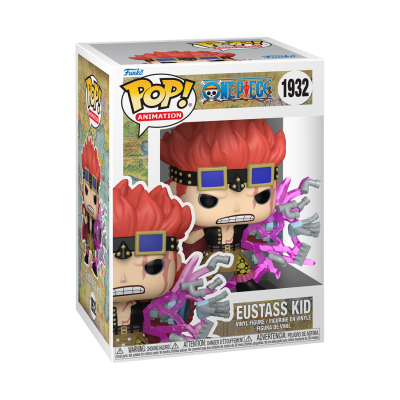 Figura Funko Pop! Animation do personagem Eustass Kid da série One Piece em embalagem