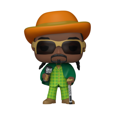 Figura Funko Pop de personagem com chapéu laranja, fato verde riscado e acessórios