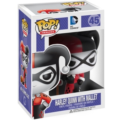 Figura Pop! Harley Quinn com malho em caixa
