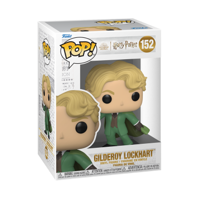 Figura Funko Pop! de GILDEROY LOCKHART da série Harry Potter em caixa