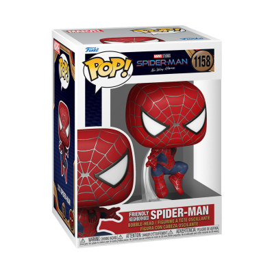 Figura Funko Pop Spider-Man em embalagem