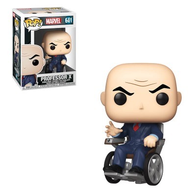 Figura Funko Pop do Professor X sentado numa cadeira de rodas
