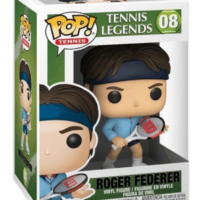 Figura Funko Pop! Roger Federer da coleção Tennis Legends na caixa