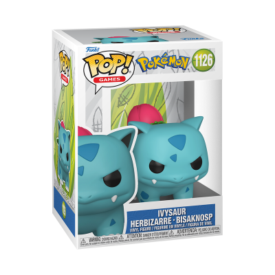 Figura Funko Pop! de Pokémon Ivysaur em embalagem