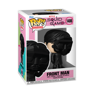 Funko Pop! Front Man de Squid Game em caixa de embalagem