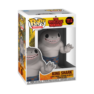 Figura de vinil King Shark da POP! Movies da série The Suicide Squad