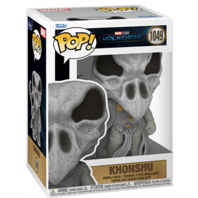Boneco de vinil Khonshu da Marvel Moon Knight na caixa POP!