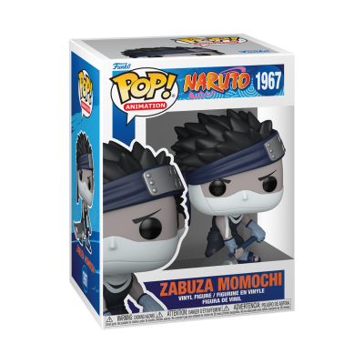 Funko Pop Naruto Zabuza Momochi em caixa azul e branca