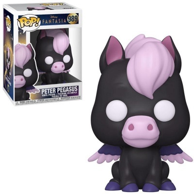 Funko Pop! Peter Pegasus preto e lilás com embalagem