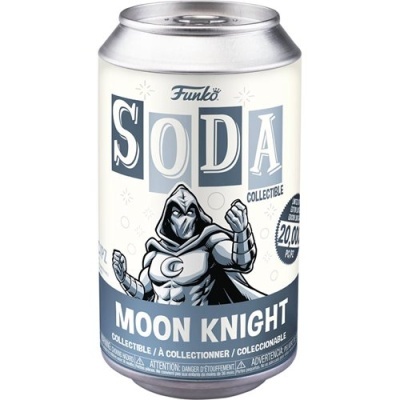 Lata Funko Soda Moon Knight com ilustração e texto