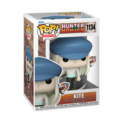 Figura Funko Pop! Animation Hunter x Hunter número 1134 Kite com boné azul e cabelo loiro