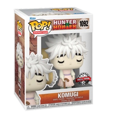 Figura POP! de vinil Komugi da série Hunter x Hunter em caixa transparente