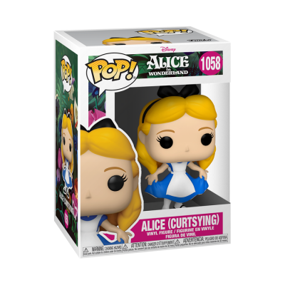 Figura Funko Pop vinil Alice (CurtSying) Alice in Wonderland na caixa