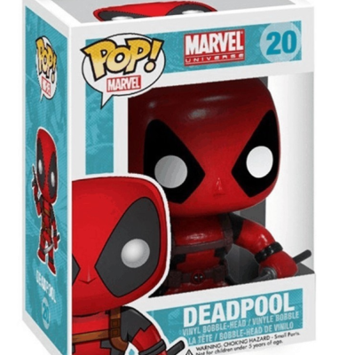 Figura vinil Deadpool POP Marvel Universe na caixa