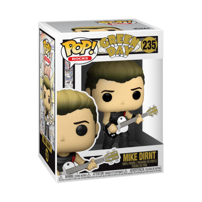 Figura Pop! Rocks de Mike Dirnt da banda Green Day com guitarra em embalagem