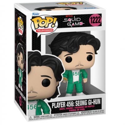 Funko Pop! de Seong Gi-Hun da série Squid Game em caixa