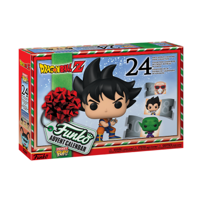 Caixa de calendário do advento Funko Pocket Pop! Dragon Ball Z com figura de Goku
