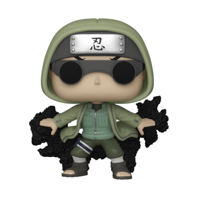 Figura Funko Pop de personagem com casaco verde, óculos e bandana japonesa