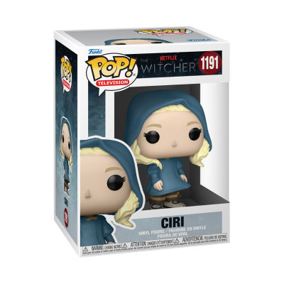 Funko Pop personagem Ciri da série The Witcher em caixa