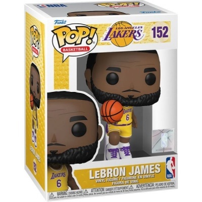 Figurine Funko Pop! LeBron James dos Los Angeles Lakers em embalagem
