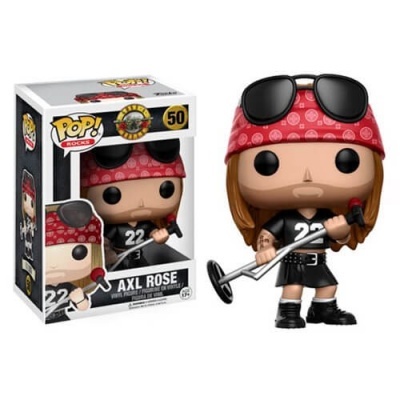 Funko Pop! Rocks Axl Rose vinil com bandana vermelha e óculos escuros