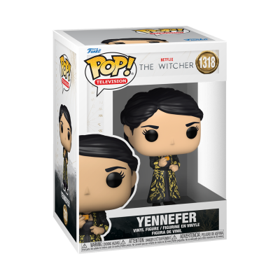 Figura Funko Pop! de Yennefer da série The Witcher em embalagem
