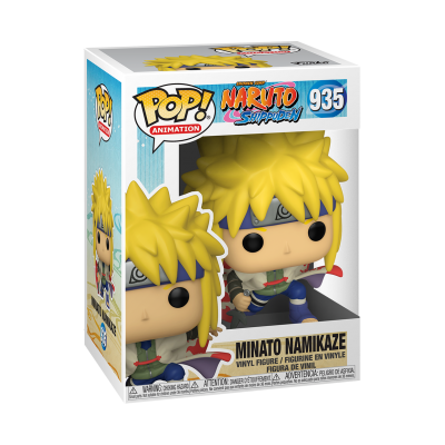 Figura Minato Namikaze Funko Pop Naruto Shippuden nº 935 na embalagem