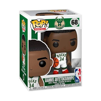 Figura Funko Pop Giannis Antetokounmpo Bucks num caixa