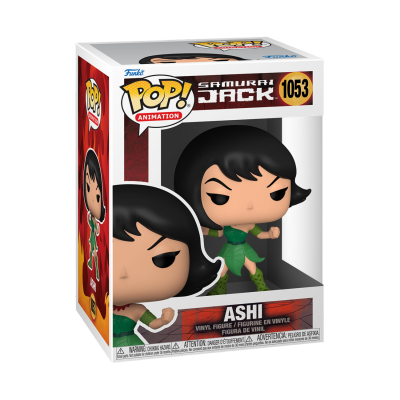 Figura em vinil Ashi da série Samurai Jack em caixa POP! ANIMATION 1053