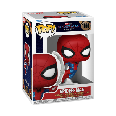 Figura POP! Funko de Spider-Man vermelha e azul em caixa com janela