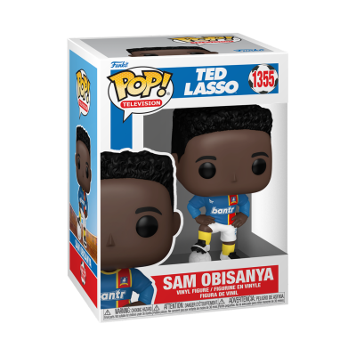Figura Funko Pop Sam Obisanya Ted Lasso na caixa