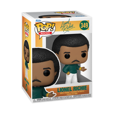 Figura Funko Pop! Lionel Richie número 349 na caixa