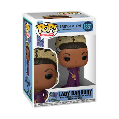 Figura Funko Pop Lady Danbury Bridgerton na caixa