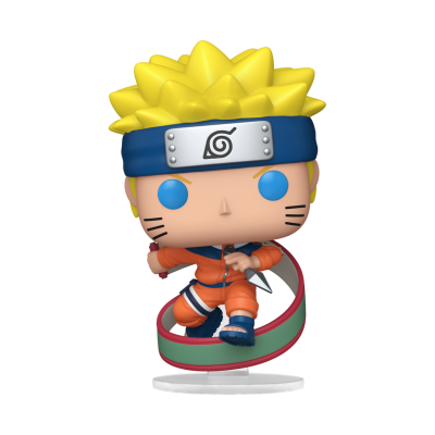 Funko Pop de Naruto com roupa laranja e faixa azul
