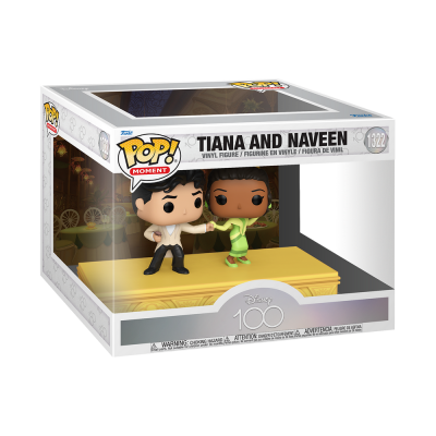 Figura de vinil Pop! Moment Tiana and Naveen em caixa com janela transparente