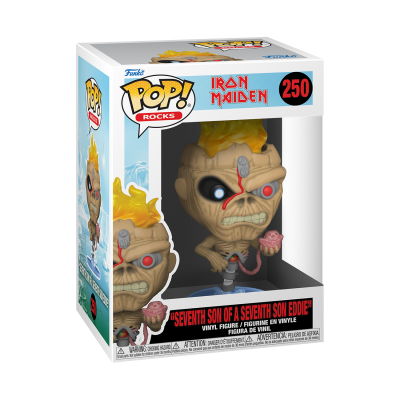 Boneco Funko Pop! Rocks Iron Maiden número 250 em caixa
