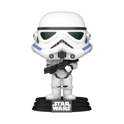 Figura Funko Pop Stormtrooper branco com base preta STAR WARS