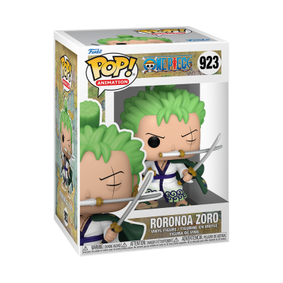 Figura Funko Pop! de Roronoa Zoro em caixa