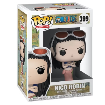Figura Funko Pop! Nico Robin de One Piece na embalagem