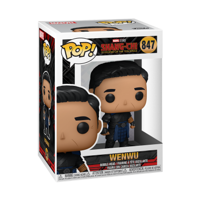 Figura Funko Pop! Wenwu da coleção Shang-Chi na caixa