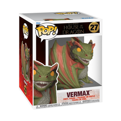 Figura Funko Pop! VERMAX da série House of the Dragon em embalagem