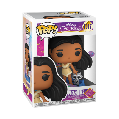 Figura Funko Pop! Pocahontas Disney Princess número 1017 em caixa transparente