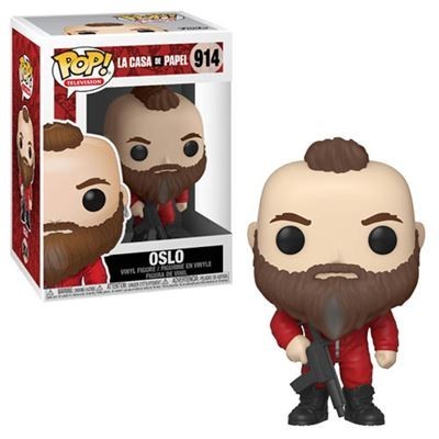 Figura Funko Pop vinyl de Oslo de La Casa de Papel com embalagem