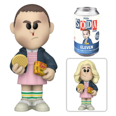 Figura Funko SODA Eleven com waffle e caixa Eggo