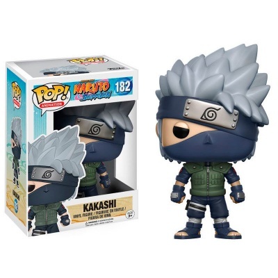 Figura Funko Pop Kakashi de Naruto em vinil com caixa colorida número 182