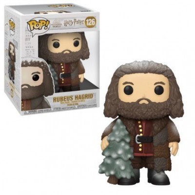 Funko Pop! Rubeus Hagrid com árvore e embalagem
