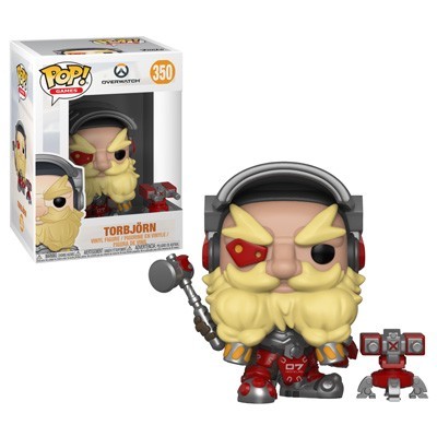 Funko Pop Torbjörn do jogo Overwatch com base e caixa
