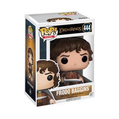 Figura Funko Pop! Frodo Baggins da série Lord of the Rings na caixa