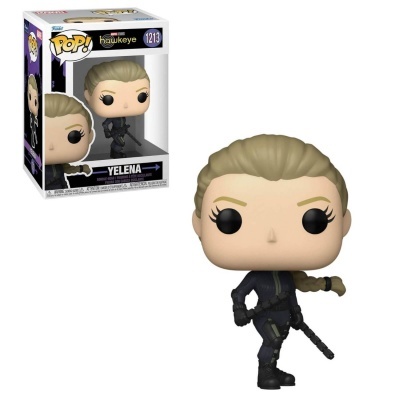 Funko Pop Yelena da série Hawkeye com embalagem